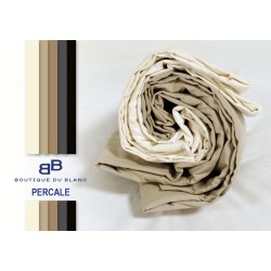 Housse de couette percale de coton “Blanc de France“